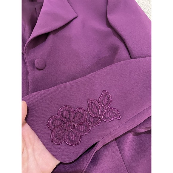 TALBOTS women purple 2- piece skirt suits size 12 - Picture 5 of 16